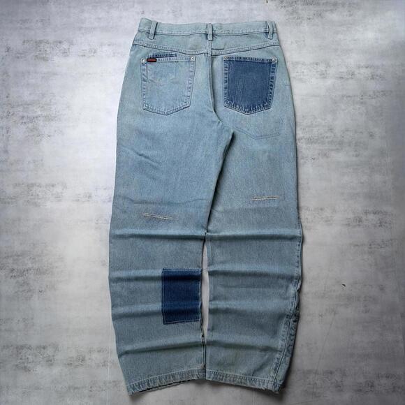 FUBU Other - Y2K FUBU The Collection Denim Patchwork Baggy Denim Jeans